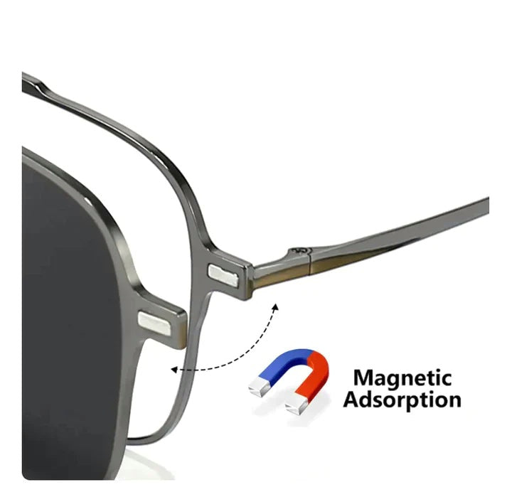 Aviators with Yellow & Black Clip-Ons