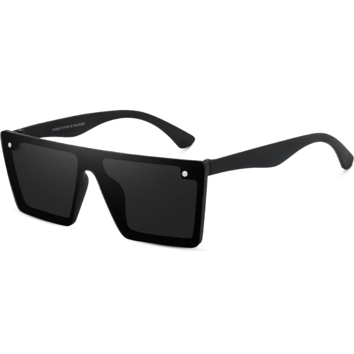 Full Black Square Sunglasses