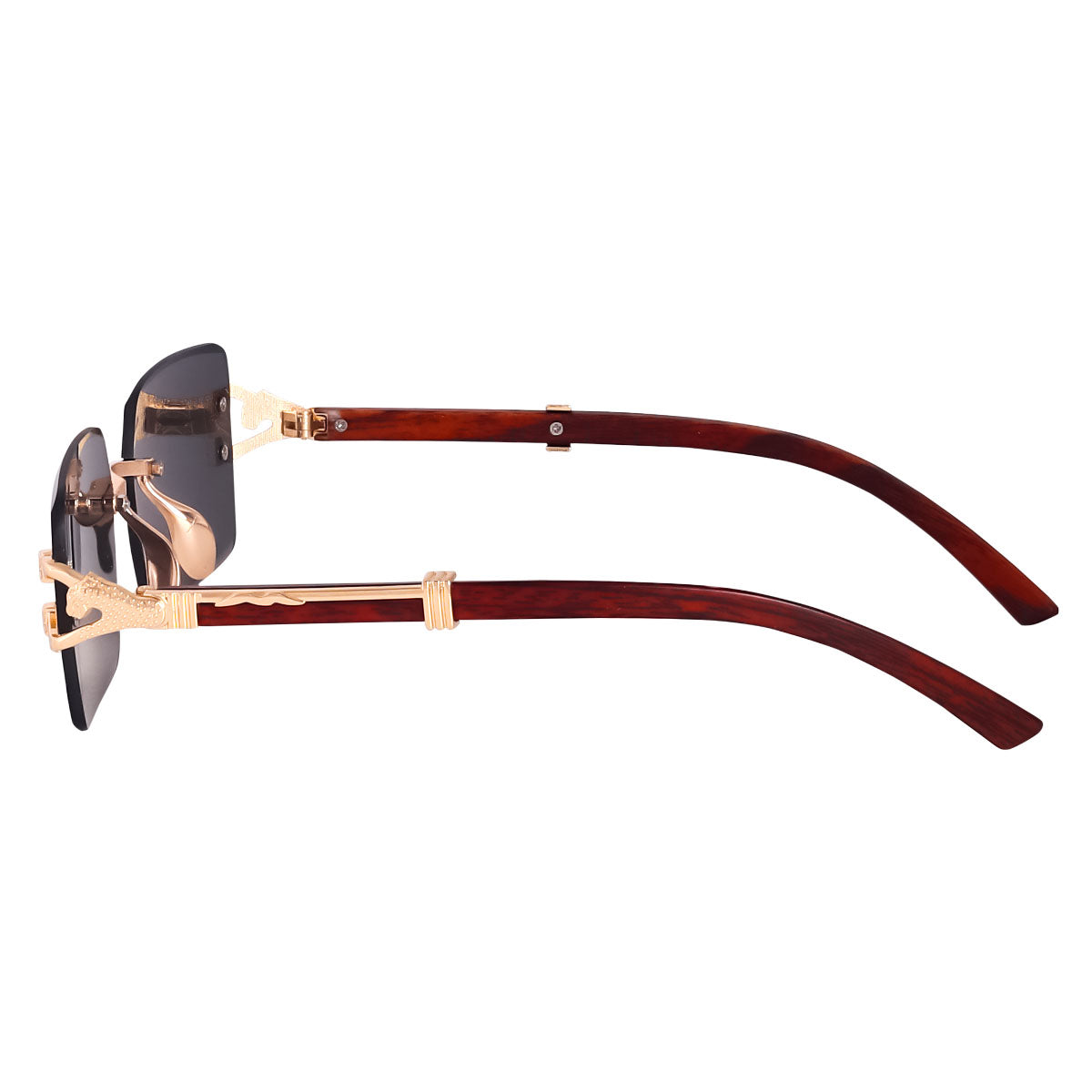 Cartier Wood Arm Sunglasses