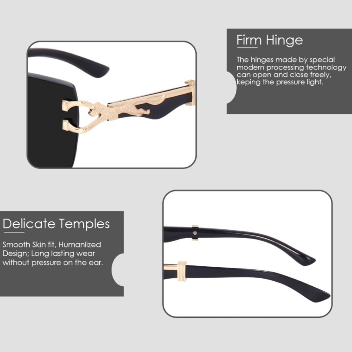 Cherry Rimless Sunglasses
