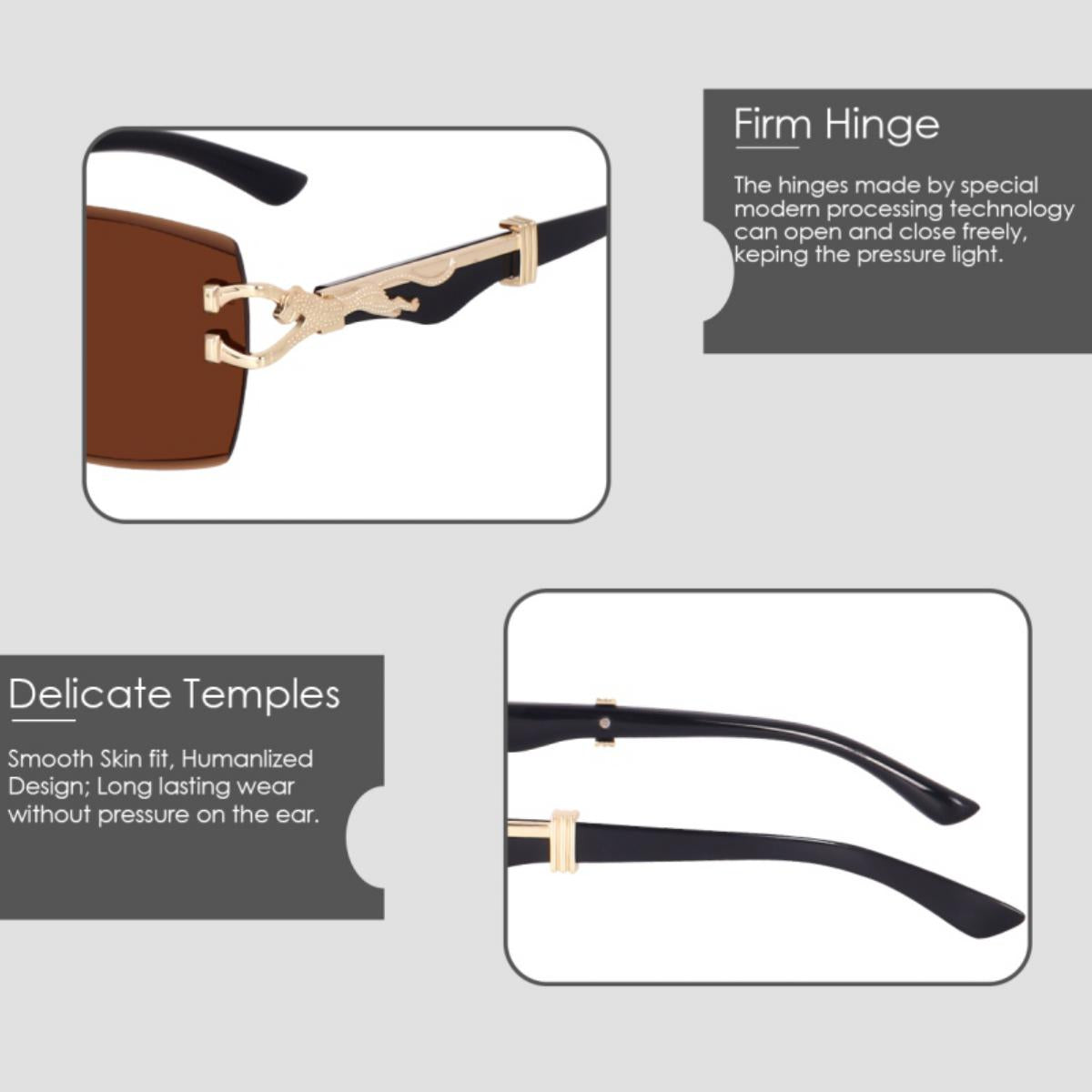 Cherry Rimless Sunglasses