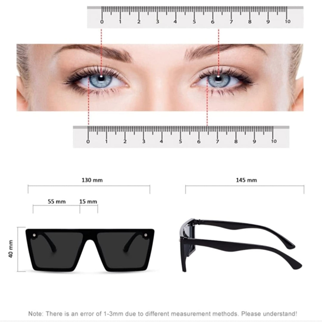 Full Black Square Sunglasses